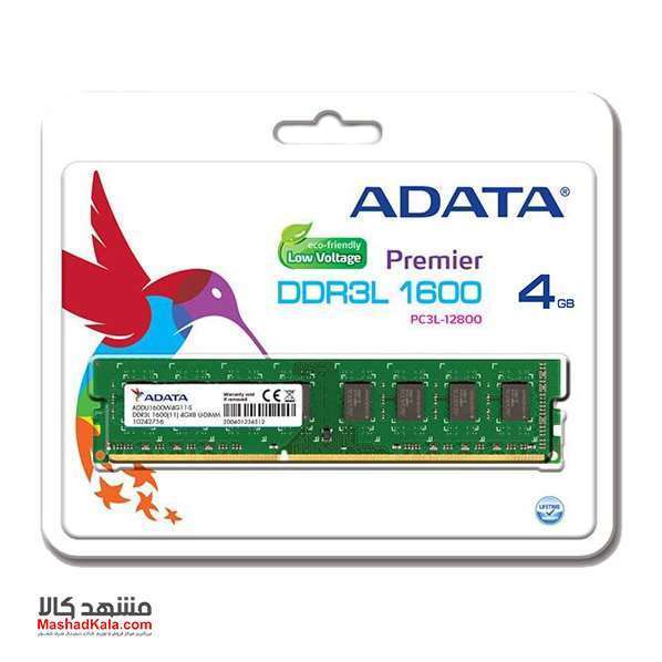 ADATA Premier DDR3L 4GB 1600 PC3L-12800 Desktop Ram