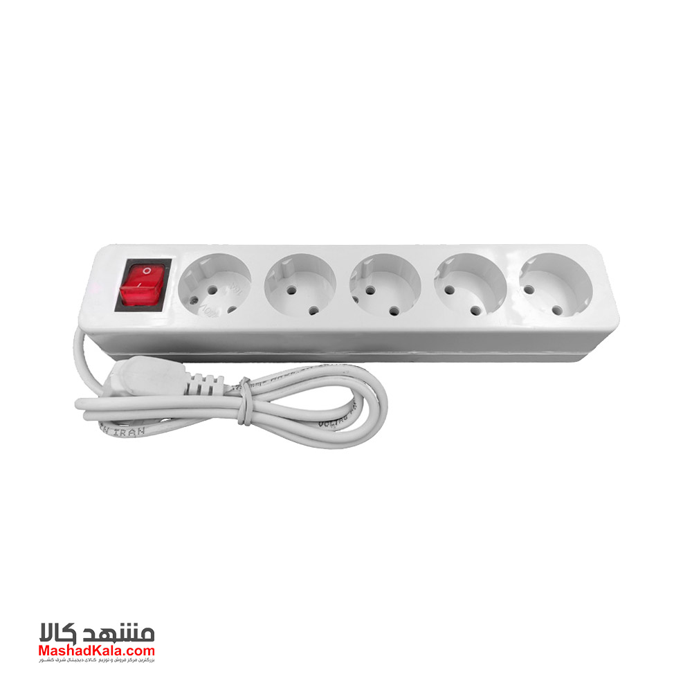 Omega 5-Outlet 1.5m Power Strip