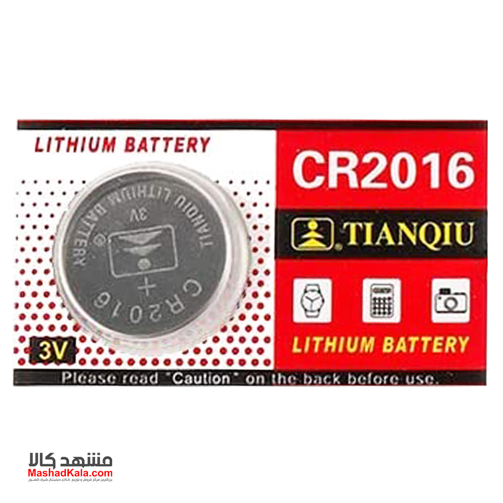 Tianqiu CR2016 3V Lithium Coin Cell Battery