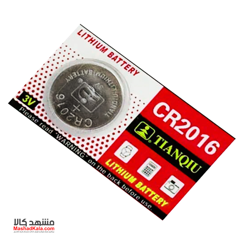 Tianqiu CR2016 3V Lithium Coin Cell Battery