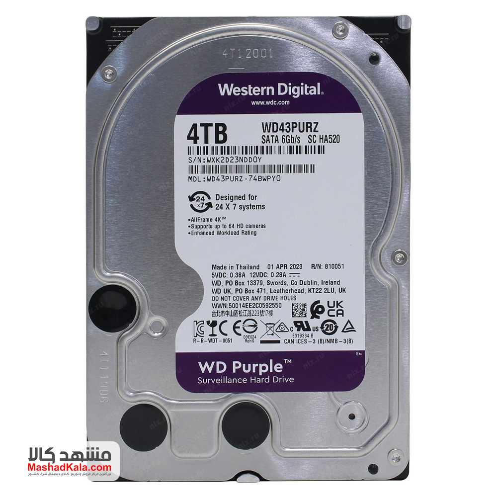 Western Digital Purple WD43PURZ 4TB