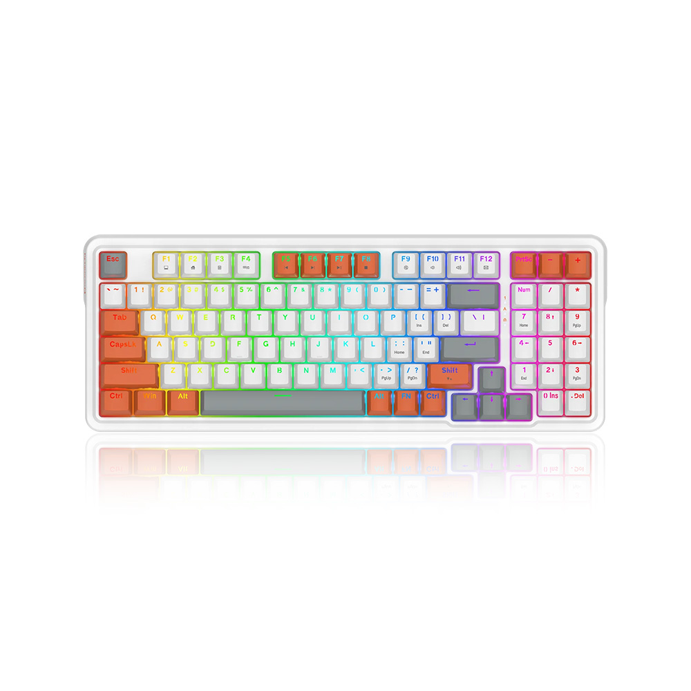 کیبورد گیمینگ با سیم ردراگون مدل Gloria K664WOG-RGB با سوئیچ مکانیکال قرمز