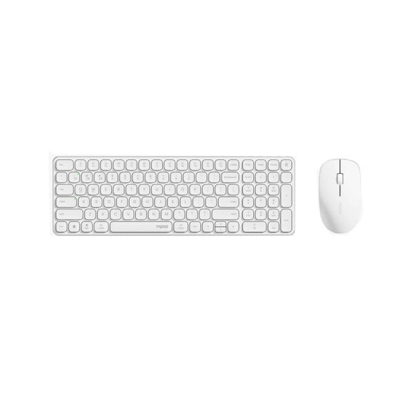 KEYBOARD MOUSE RAPOO 9320M WHITE/PANA