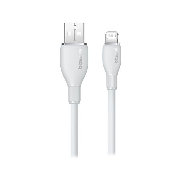 BASEUS CABLE GENTLE TO THE TOUCH PUDDING FAST CHARGING 12W 1.2M/WHITE/P10355700221-B1/AVANG