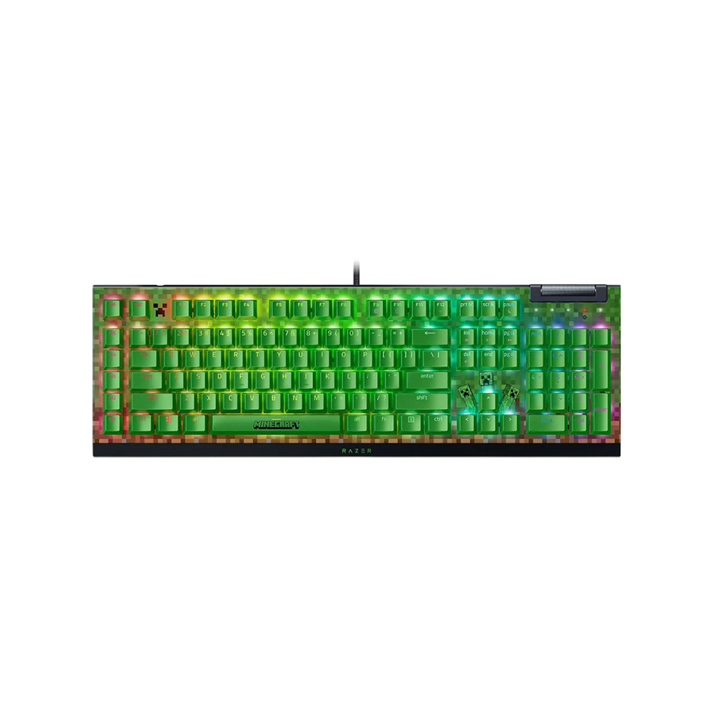 Razer BlackWidow V4 X Minecraft With Green Mechanical Switch Wired Gaming Keyboard