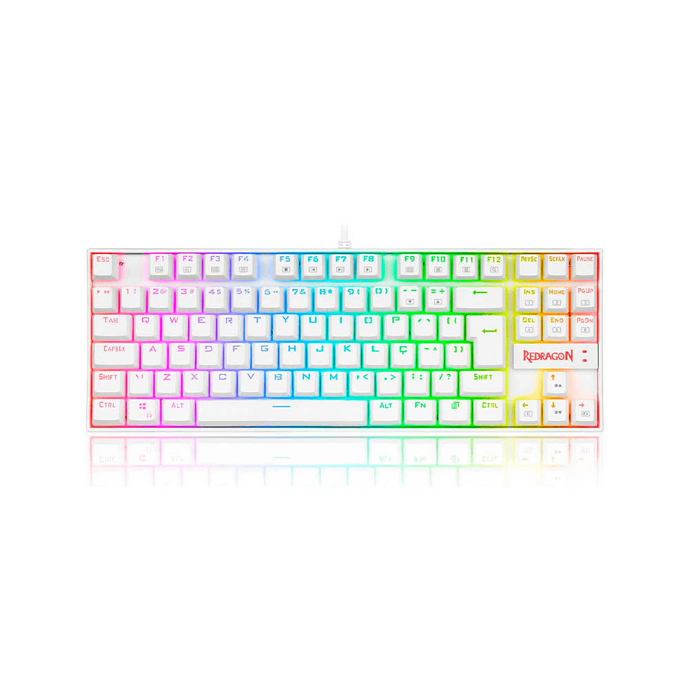 کیبورد گیمینگ با سیم ردراگون مدل Kumara K552W RGB با سوئیچ مکانیکال آبی