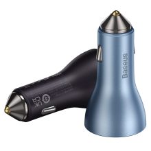 BASEUS CAR CHARGER TRIPLE FASTING CHARGING GOLDEN CONTACTOR PRO 65W PD/QC 3 PORT