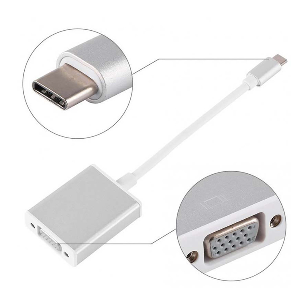 Type-C TO VGA رویال Royal RC-4010
