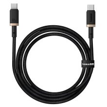 BASEUS CABLE FAST CHARGING DURA USB C TO C 100W 1M/GOLD-BLACK/P10377803U0