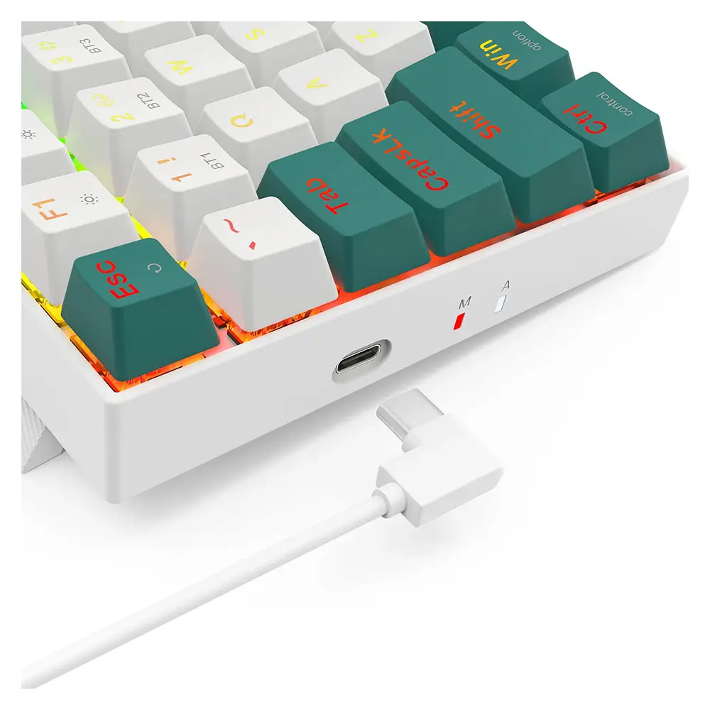 Redragon SINGED PRO K678WG RGB With Red Mechanical Switch Wirless Gaming Keyboard