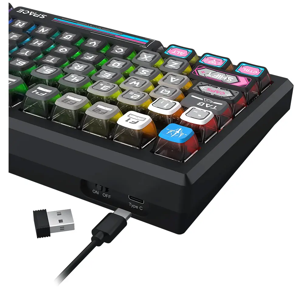 Redragon Uranus Pro 82 K732MC RGB With Mechanical Switch Wireless Gaming Keyboard