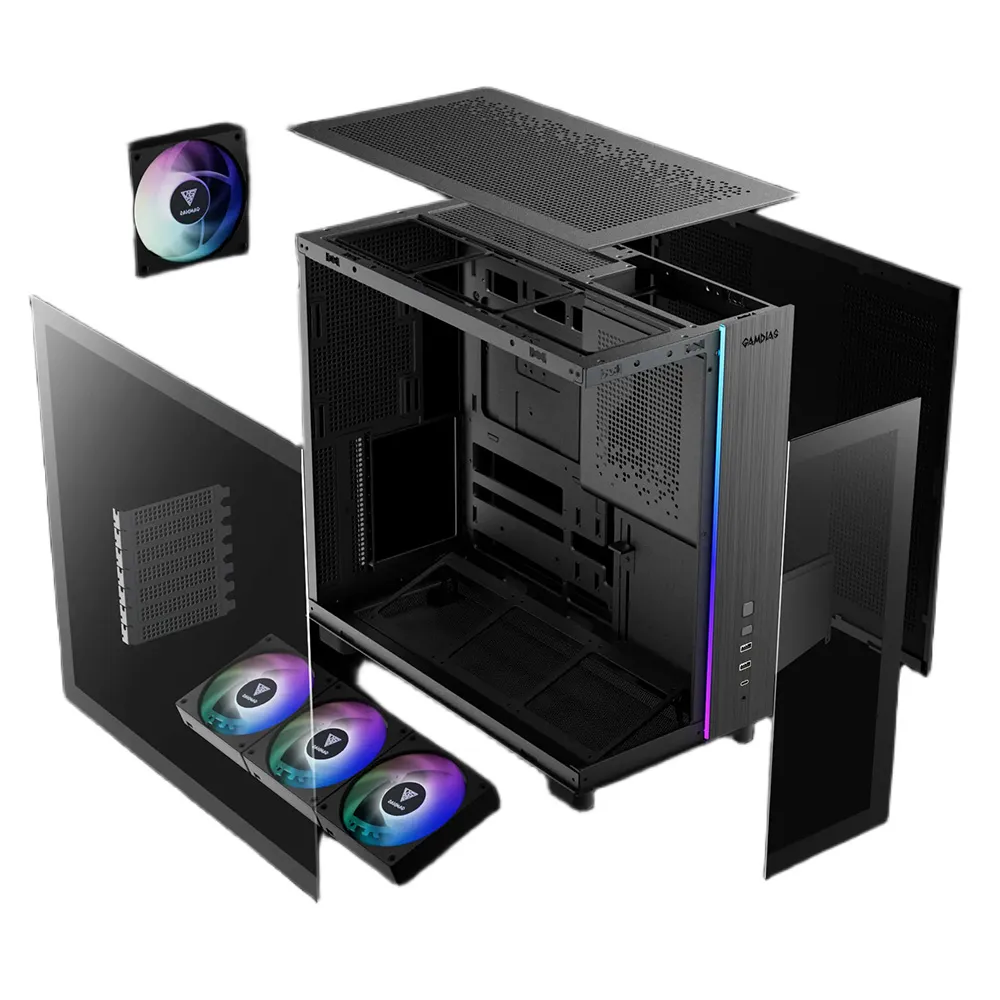 Gamdias Atlas M4 ARGB Gaming PC Case