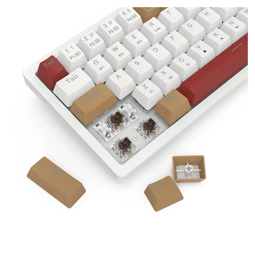 Redragon RAMMUS PRO K677WLR RGB With Brown Mechanical Switch Wireless Gaming Keyboard