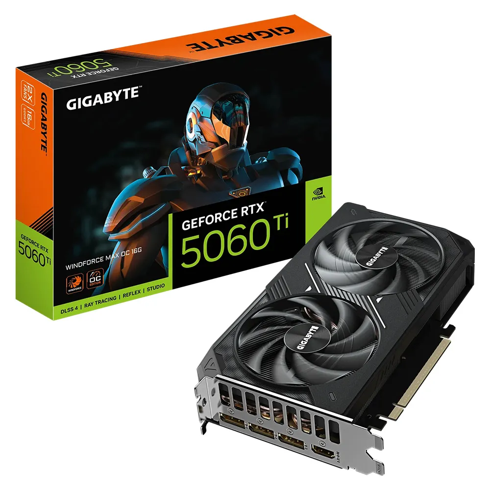 GIGABYTE GeForce RTX 5060 Ti Windforce Max OC 16G Gaming Graphics Card