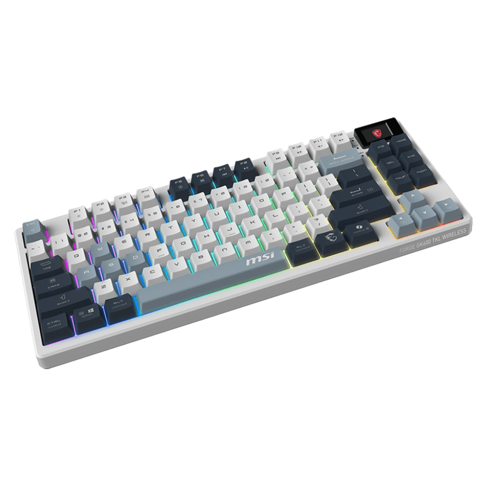 MSI Forge GK600 TKL SKY With Mechanical Linear Switch Wireless Gaming Keyboard