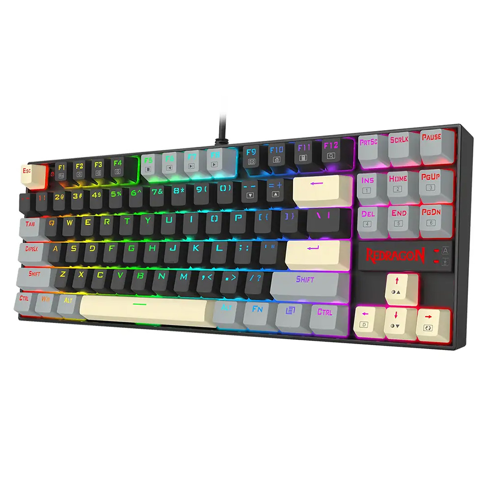Redragon Kumara k552LGY RGB With Red Mechanical Switch Wired Gaming Keyboard