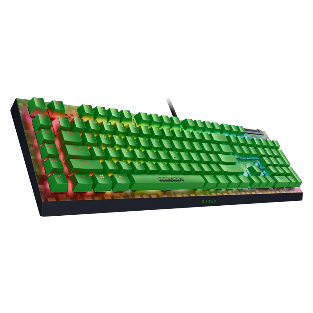 Razer BlackWidow V4 X Minecraft With Green Mechanical Switch Wired Gaming Keyboard