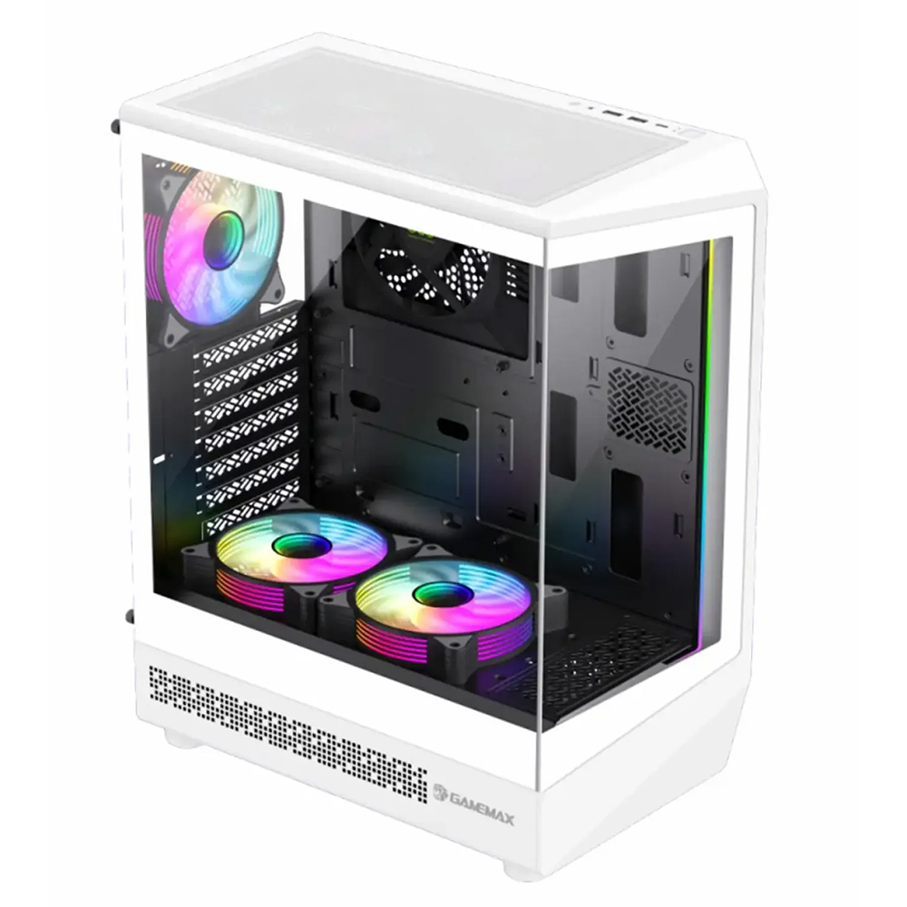 GameMax Vista COC White Gaming PC Case