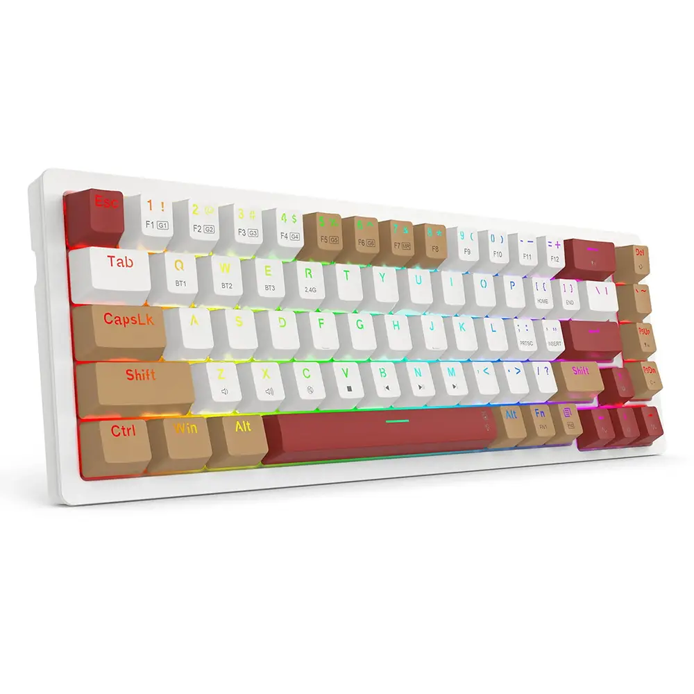 Redragon RAMMUS PRO K677WLR RGB With Brown Mechanical Switch Wireless Gaming Keyboard