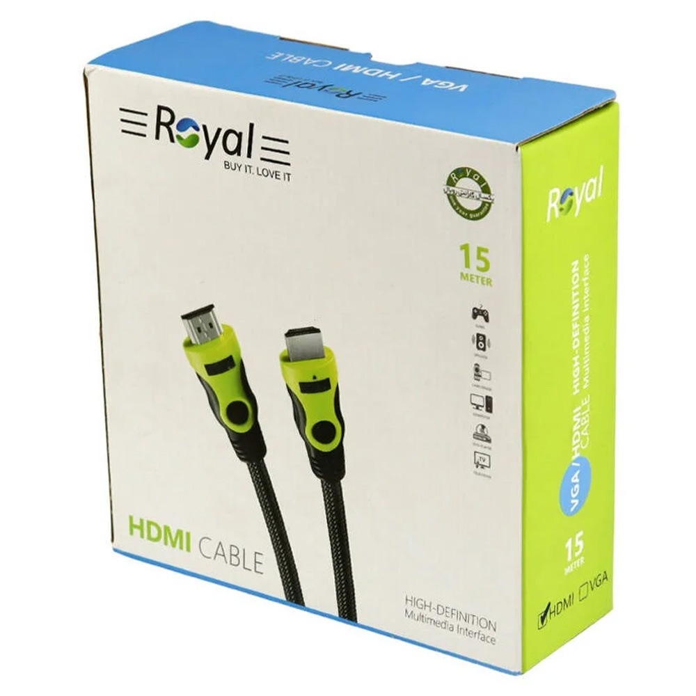 کابل 15 متری HDMI رویال