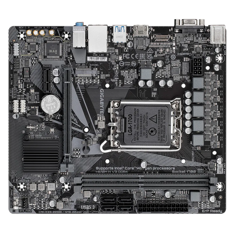 GIGABYTE H610M-H-V3 DDR4 Rev. 1.0 Motherboard
