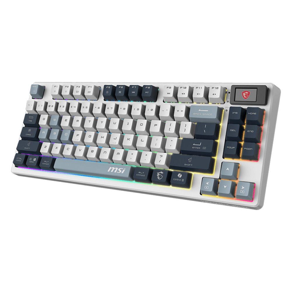 MSI Forge GK600 TKL SKY With Mechanical Linear Switch Wireless Gaming Keyboard