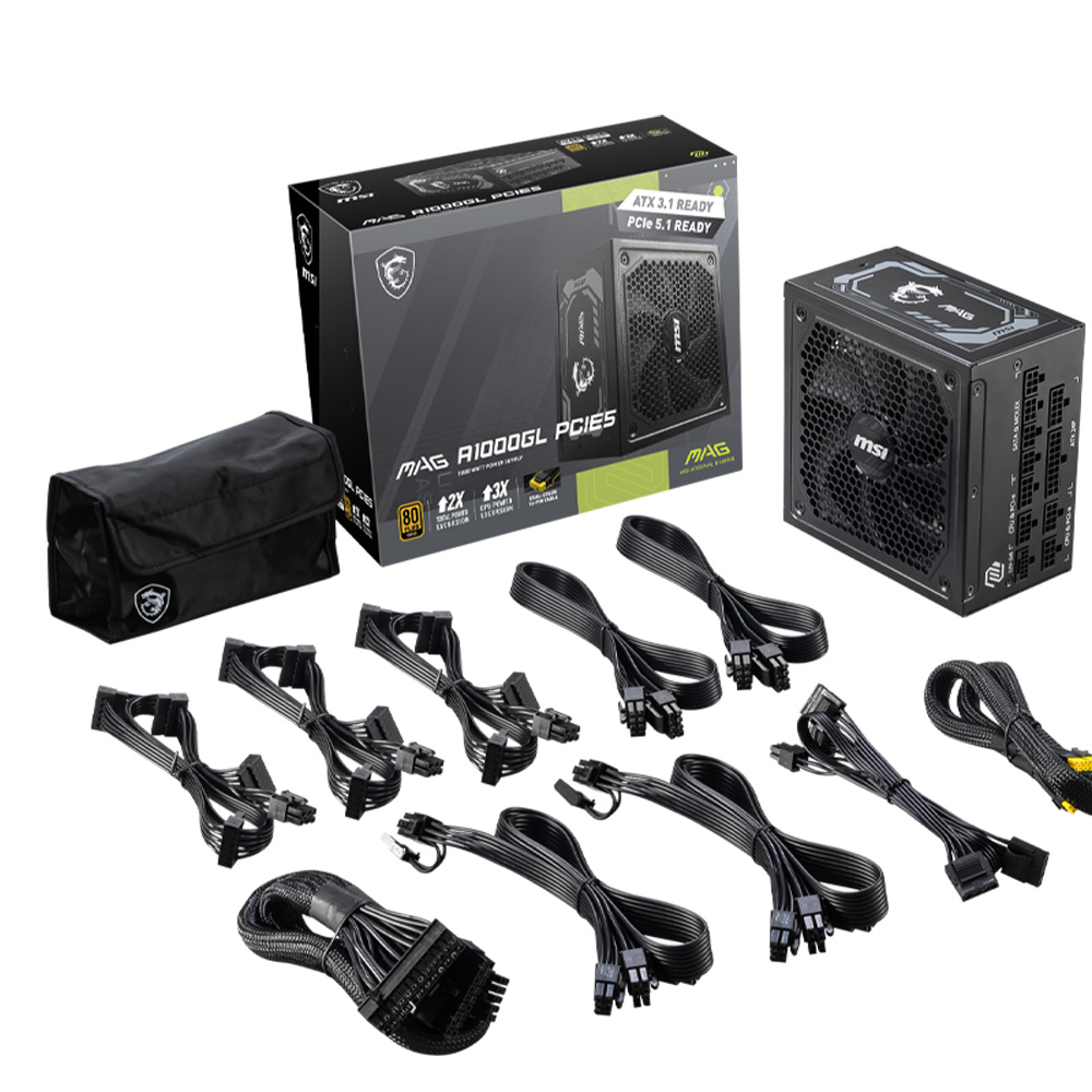 MSI MAG A1000GL PCIE5 Power Supply