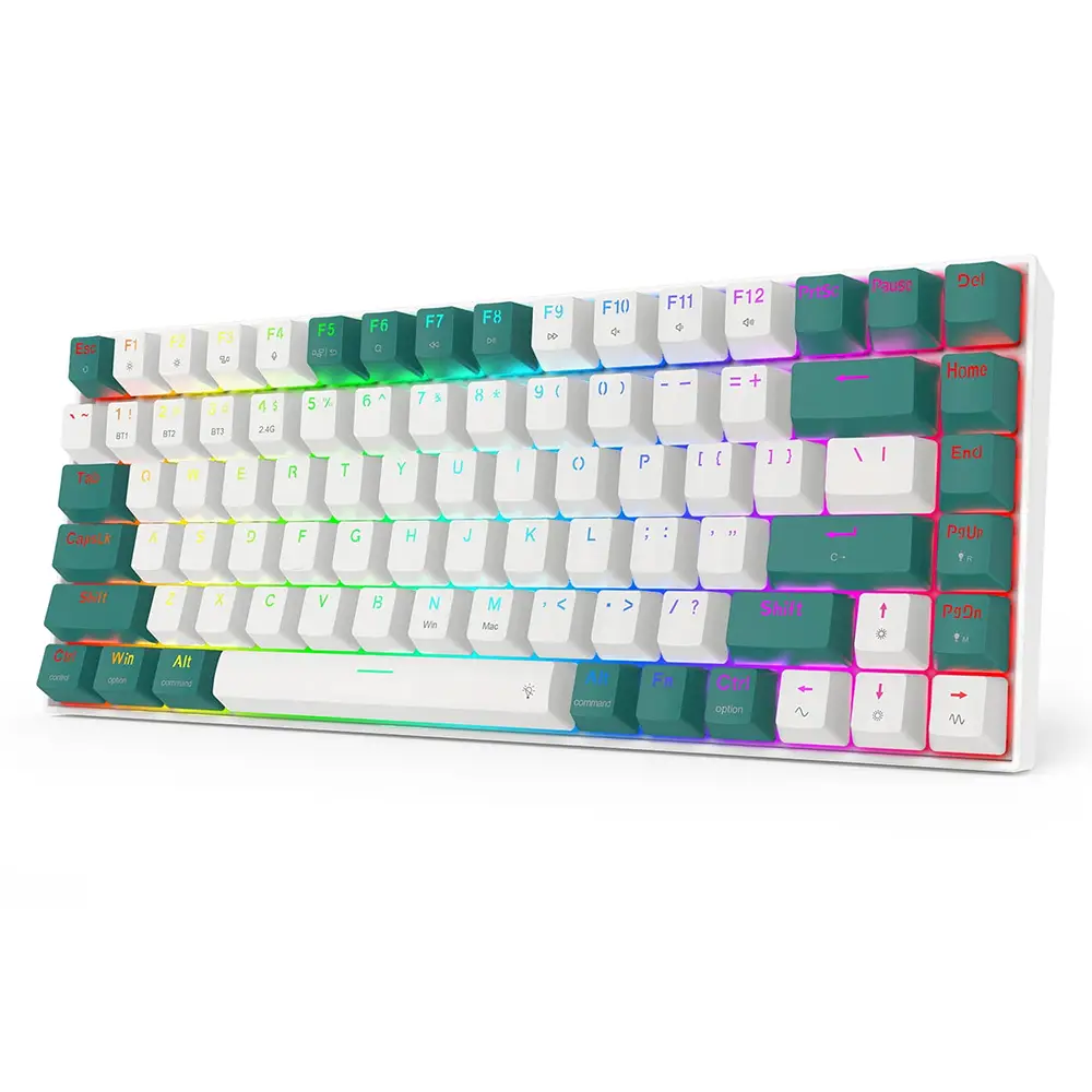 Redragon SINGED PRO K678WG RGB With Red Mechanical Switch Wirless Gaming Keyboard