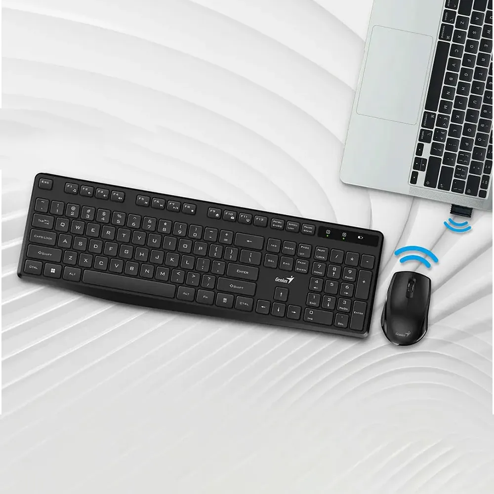Genius KM-8206S Wireless Silent Mouse & Keyboard