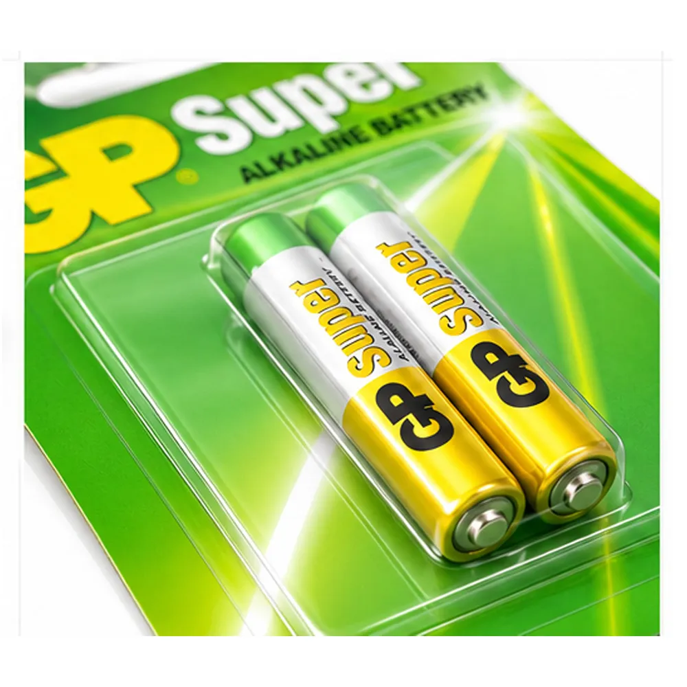 GP Super Alkaline AAAA Battery Pack of 2