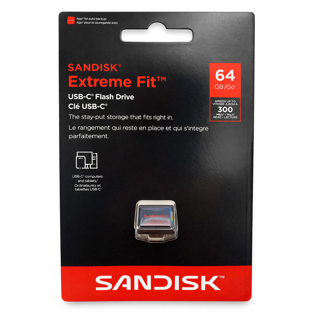 SanDisk Extreme Fit 64GB USB 3.2 Flash Memory