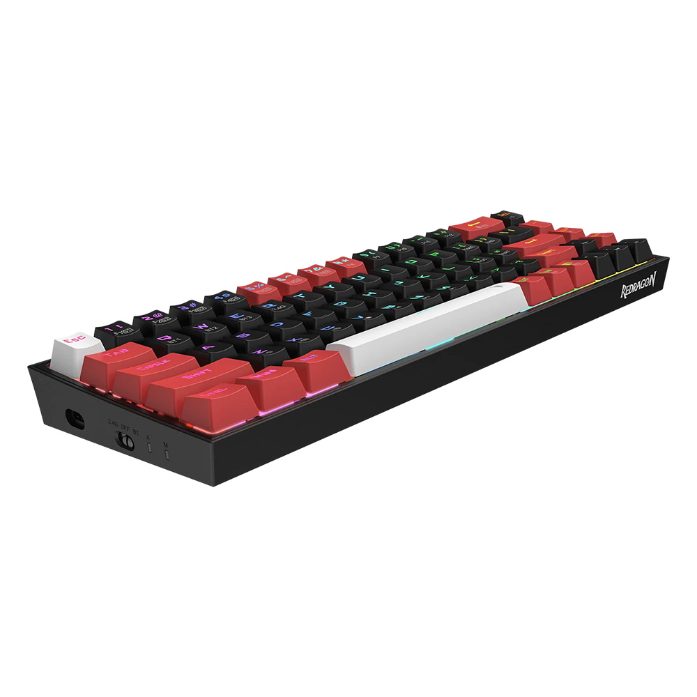 Redragon Castor Pro K631BRW RGB With Red Mechanical Switch Wireless Gaming Keyboard