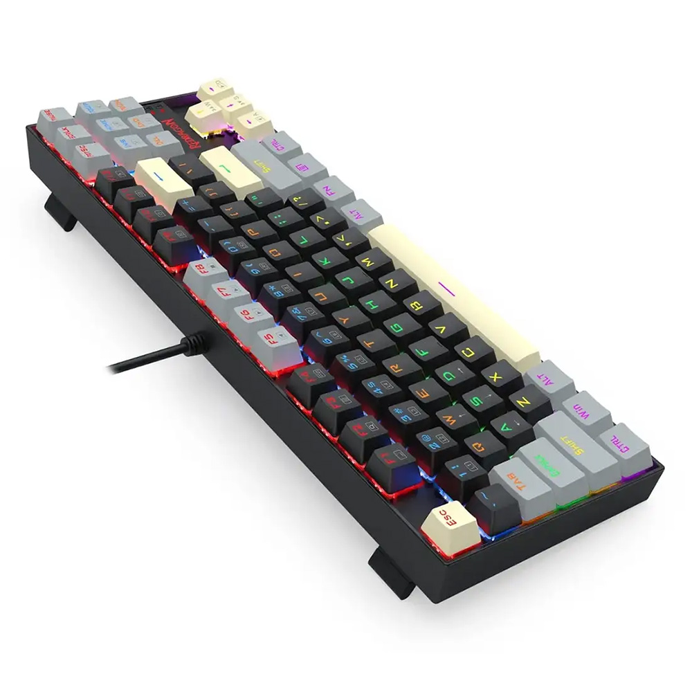 Redragon Kumara k552LGY RGB With Red Mechanical Switch Wired Gaming Keyboard