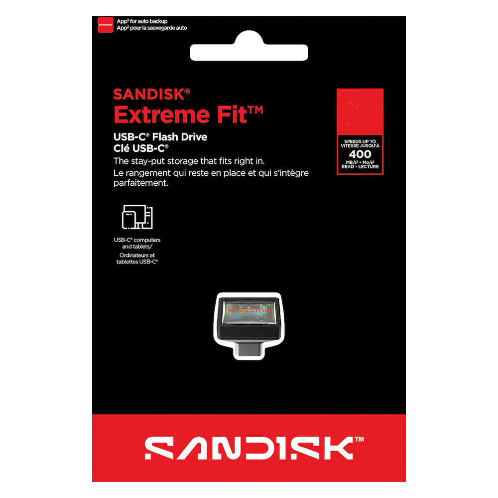 SanDisk Extreme Fit 128GB USB 3.2 Flash Memory
