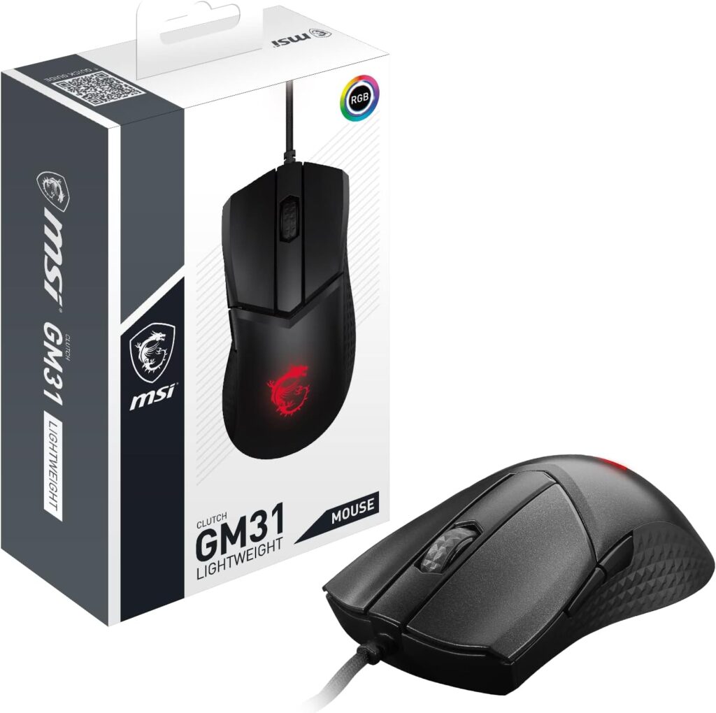 MSI Clutch GM31 Lightweight Wired Gaming Mouse
