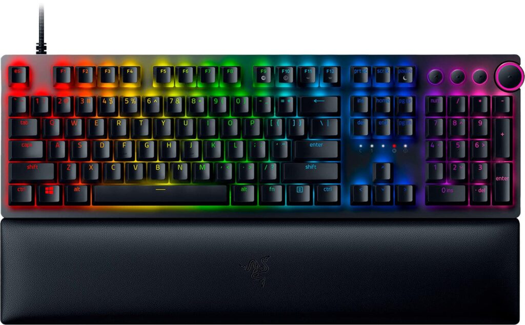 Razer Huntsman V2 With Purple Optical Switch Wired Gaming Keyboard