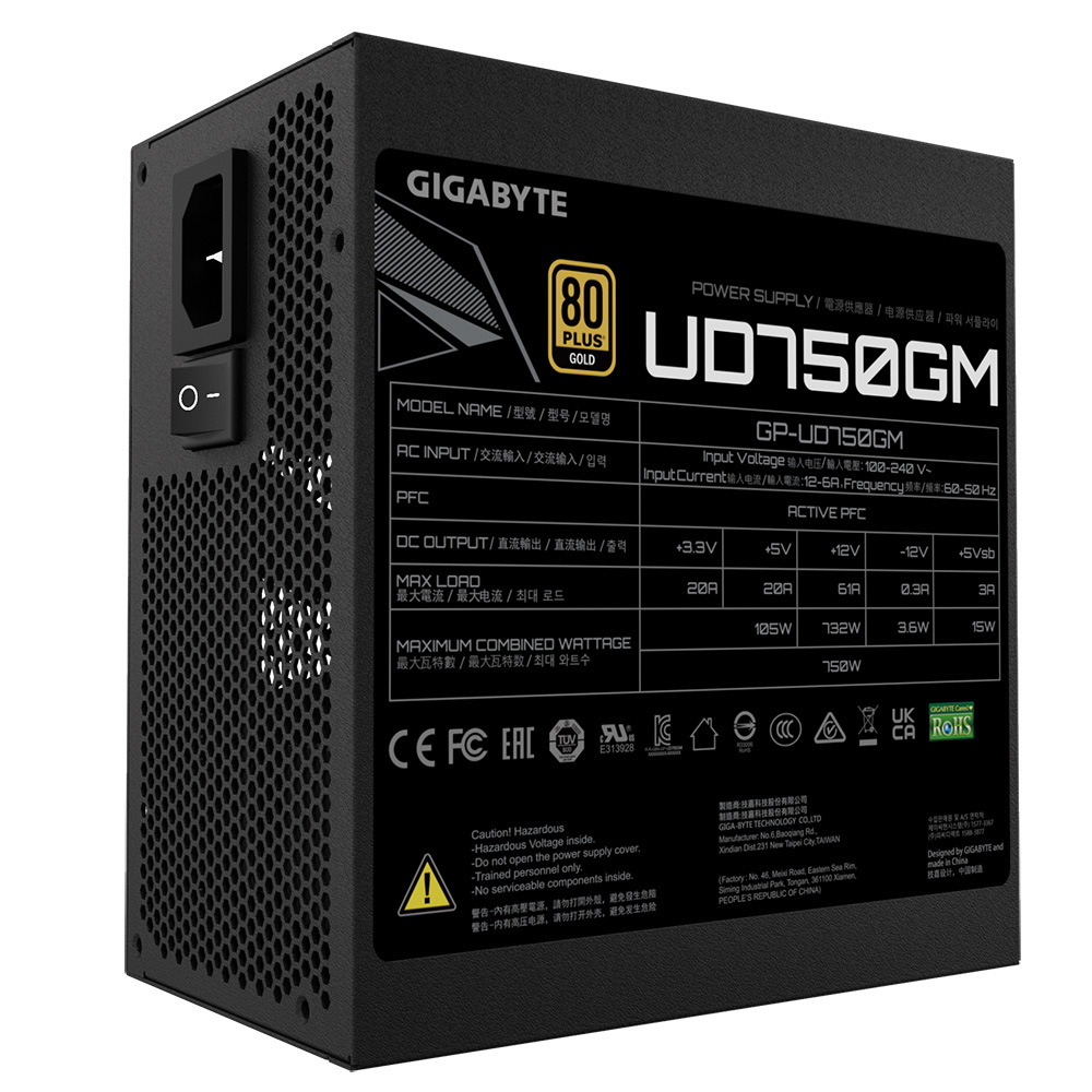 GIGABYTE GP-UD750GM Power Supply