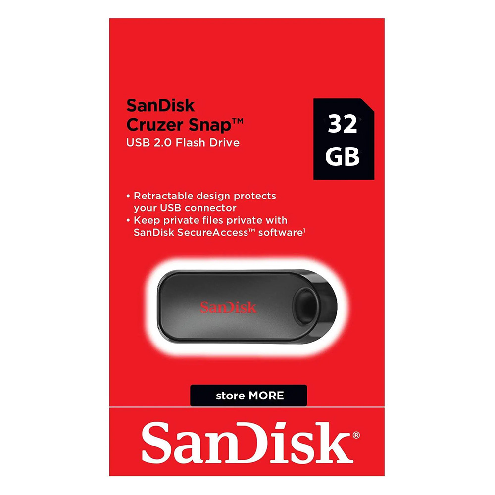 SanDisk Cruzer Snap 32GB USB 2.0 Flash Memory